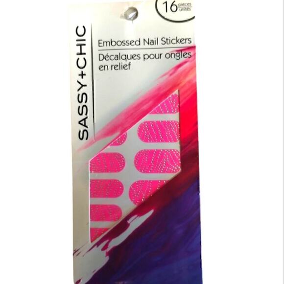 Sassy + Chic Nail Stickers with Zipper Bag NWOT - Picture 3 of 8